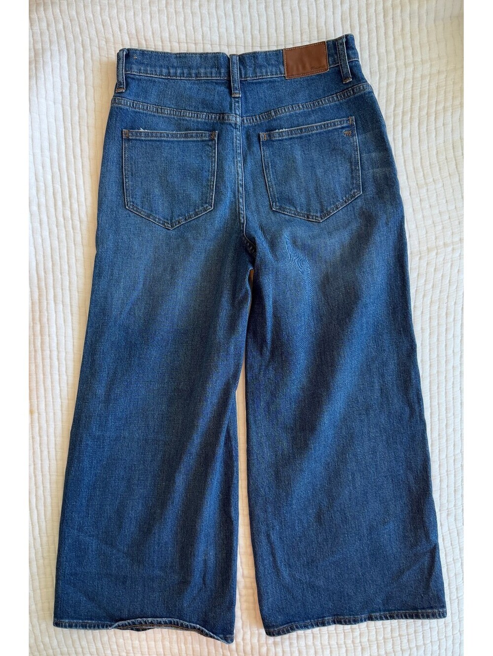 Madewell The Wide-Leg Crop Jeans High Rise Size 27 - Picture 4 of 6